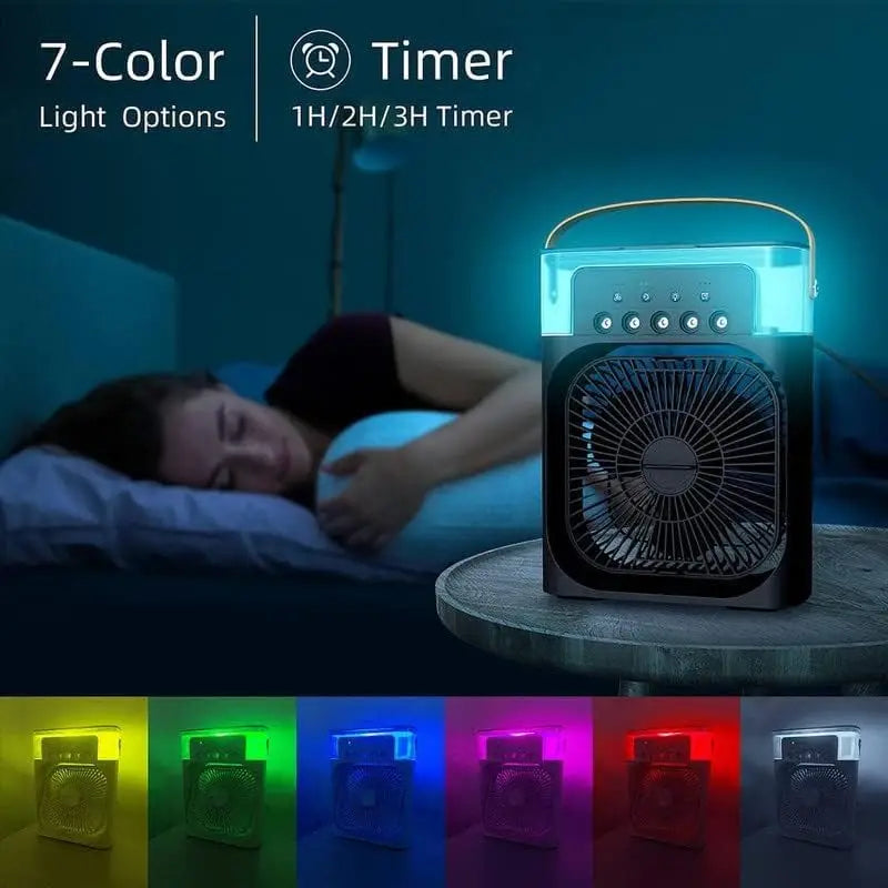 Air Humidifier Cooling USB Fan Water Mist Small Refrigeration Air Conditioner Mini Fan Water-Cooled Silent Air Cooler 3 in 1